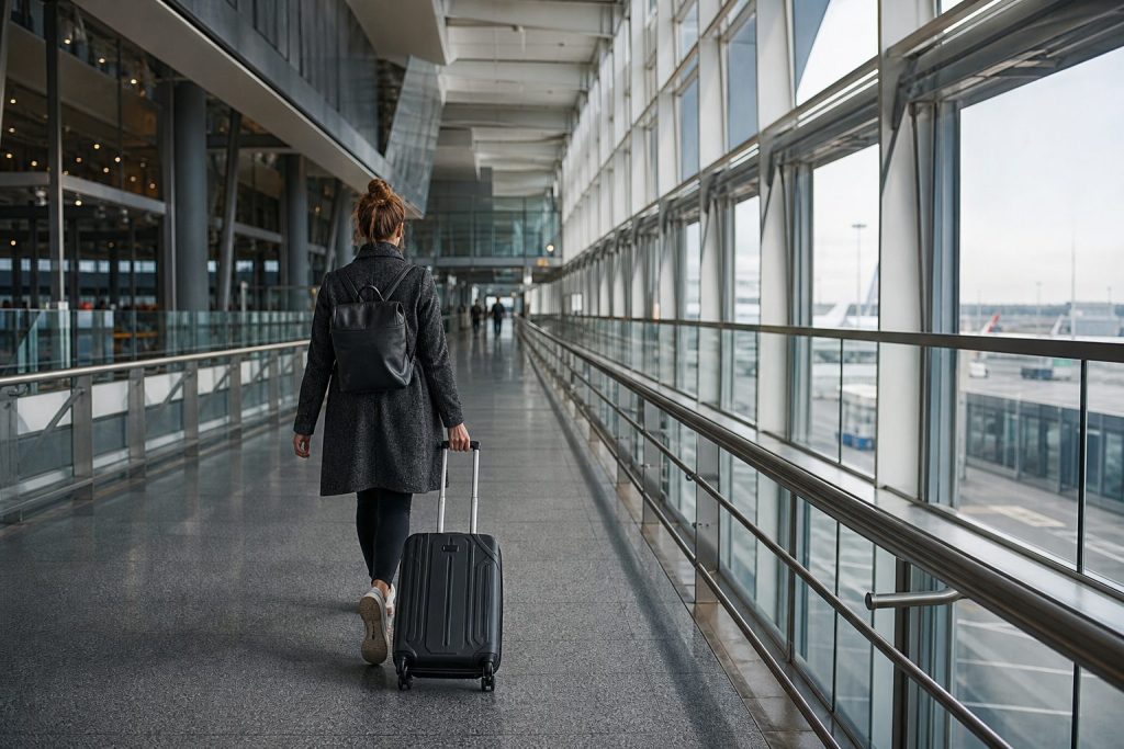 Temps pour aller du terminal 2F au 2E à pied : durée, halls K/L/M et contrôles